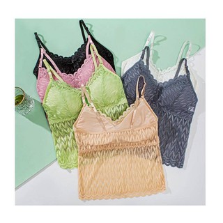 Pretty Bra PB-206 เสื้อสายเดี่ยวลูกไม้ sexy ใส่สบาย ปรับสายได้