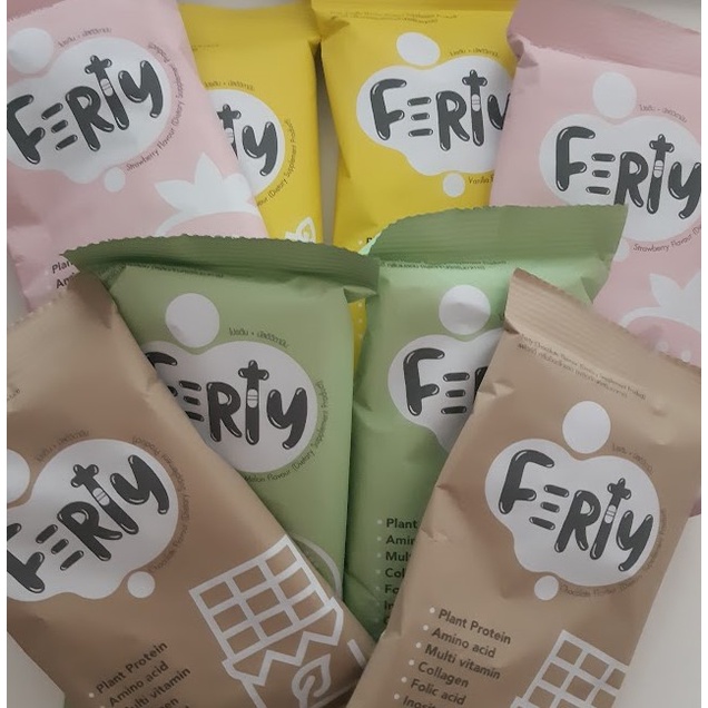 เลือกรสได้ Ferty Protein โปรตีนferty (เฟอร์ตี้) โปรตีนครูก้อย