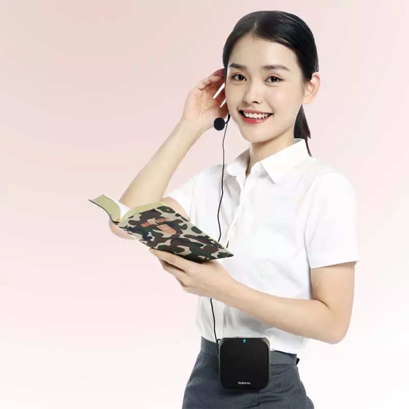(ไมค์wireless,รองรับFM) Rolton K400FM ไมค์ลอย ไมค์ไร้สาย ไมค์ช่วยสอน ลำโพงพกพา ลำโพง ไมค์ลอย  K400 FM