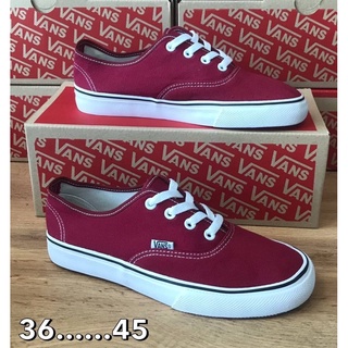 🛒🦋Vans Classic สีแดงเลือดหมู🛍มีไซส์36-45