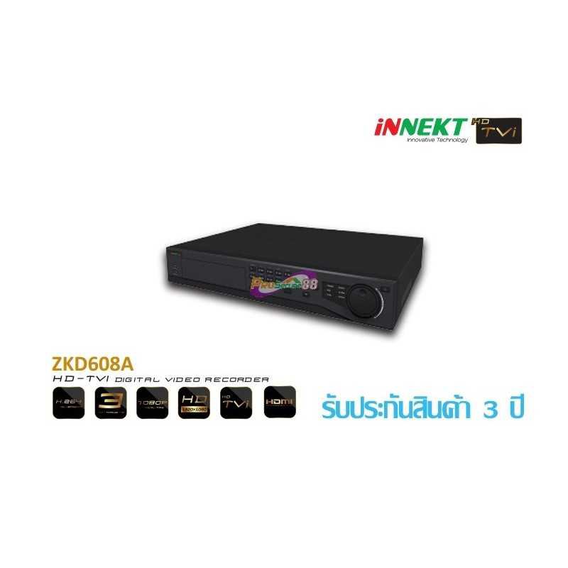 INNEKT ZKD608A DVR HD-TVI รองรับกล้อง 8CH รับประกัน 3 ปี