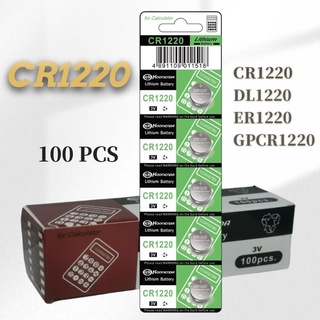 100Pcs CR1220 3V  Button Cell Battery for Watch Toys Computer Calculator Toy Remote Car Remote Control Key