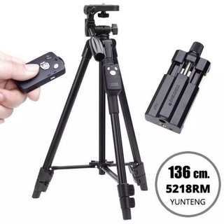 ขาตั้ง Tripod VCT 5218 ของแท้ ปรับได้ 3 ระดับ ตั้งกล้องและมือถือ ทั้งแนวตั้ง แนวนอน แถมฟรี Remote