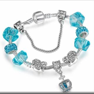 กำไรสไตล์pandora ลายหงษ์ N03สีฟ้า