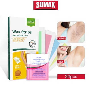 Sumax กระดาษแว็กซ์กําจัดขนรักแร้ 24 ชิ้น