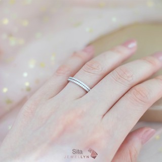 JEWELLYN Sita Ring แหวนเพชรแถวสองชั้น