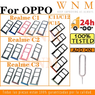 อะแดปเตอร์ช่องใส่ซิมการ์ด SD แบบเปลี่ยน สําหรับ OPPO Realme C1 C2 C3 C11 C12 C15 A1K