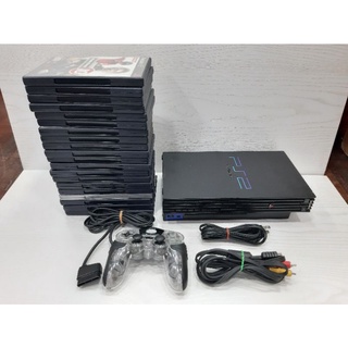 เครื่อง PS2 รุ่น อ้วน Sony PlayStation 2 เล่นแผ่นแท้ เล่นก๊อปไม่ได้ พร้อมแผ่นเกมแท้ 20 -100 แผ่น ไฟไทยได้ พร้อมเล่น เพทู