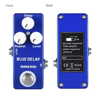 MOSKY Blue Delay Mini Analog Delay Guitar Effect Pedal 1/4 Monaural Jack Sheepherder electronics แป้นเหยียบเอฟเฟกต์กีตาร์แบบอะนาล็อกดีเลย์ สินค้ารับประกัน 1 เดือน