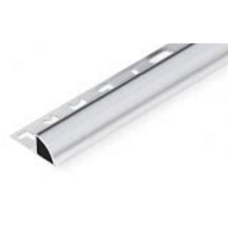 CJ132011 คิ้วอลูมิเนียมมุมโค้ง 13mm. x 2m. สีเงินเงา