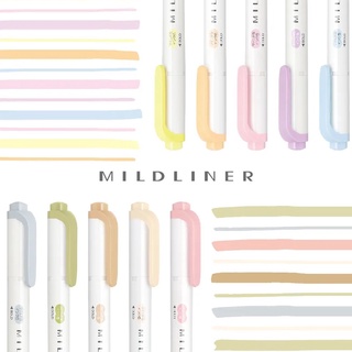 Zebra Mildliner WKT7 ปากกามาร์กเกอร์ไฮไลท์ แบบสองด้าน