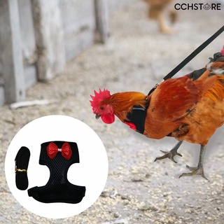 Cctm สายรัดหน้าอกสายจูงประดับโบว์ปลอดภัยสําหรับไก่