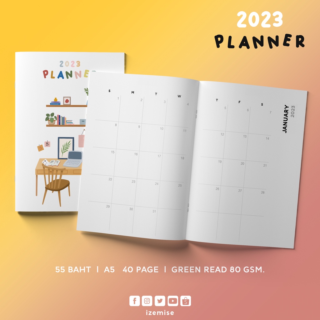 สมุดแพลนเนอร์ ปี 2023 l PLANNER 2023 Shopee Thailand
