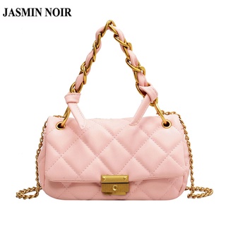 Jasmin NOIR กระเป๋าสะพายข้าง ลายสก๊อต แต่งสายโซ่ สําหรับผู้หญิง