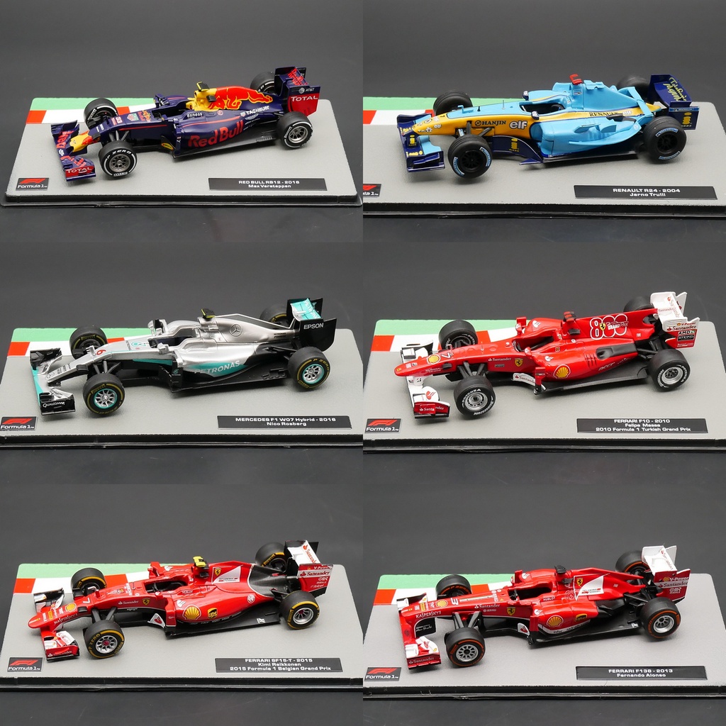 IXO 1: 43 F1 รถแข่ง Ferrari SF15 Renault Mercedes Mercedes Mercedes Ferrari Renault Red Bull