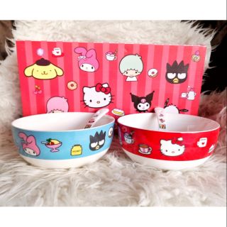 ชุดชามคู่+ช้อน Sanrio Characters Box Set