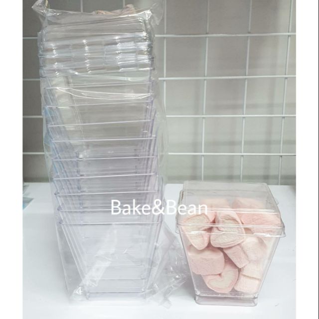 ถ้วยใส่พุดดิ้งและชีสพาย RW.1425 ความจุ 220 ml. (10 ชิ้น) พร้อมฝาเรียบ
