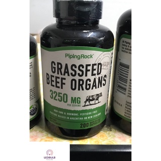 Grass Fed Beef Organs, 3250 mg วิตามินรวมอวัยวะวัว เลี้ยงด้วยหญ้า ควบคุมความดันโลหิต ช่วยในการขับสารพิษ เพิ่มภูมิคุ้มกัน