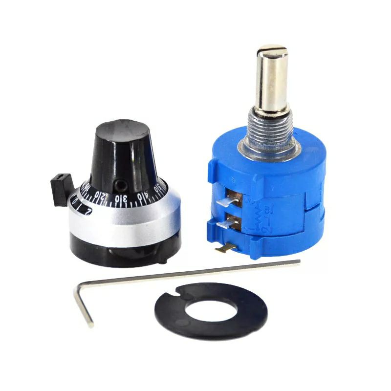 วอลลุ่มหมุน10รอบ 3590S Series Potentiometer  1K 2K 5K 10K 20K 50K 100K 100 OHM 3590S-2 MEXICO VR 10รอบ ราคาต่อ1ชิ้น