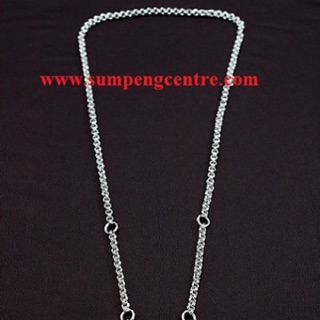 สร้อยสแตนเลสห่วงคู่เบอร์080- 26 นิ้ว5องค์ (ครึ่งโหล) Double ring stainless necklace no.080-26inches 5 rings (half dozen)