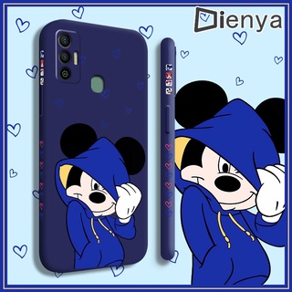 เคสสำหรับ Tecno Spark 7 Tecno Spark 7T ,เคสการ์ตูนมิกกี้น่ารักมินนี่เมาส์สี่เหลี่ยมใหม่ฝาหลังซิลิโคนนิ่มเคสโทรศัพท์แบบเต็มกล้องเคสป้องกั