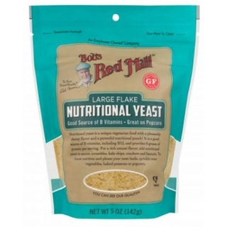 นิวทริชั่นแนล ยีสต์ Bobs red mill Nutritional Yeast Large Flake 5 OZ. นิวทริชั่นแนล ยีสต์ 142 กรัม