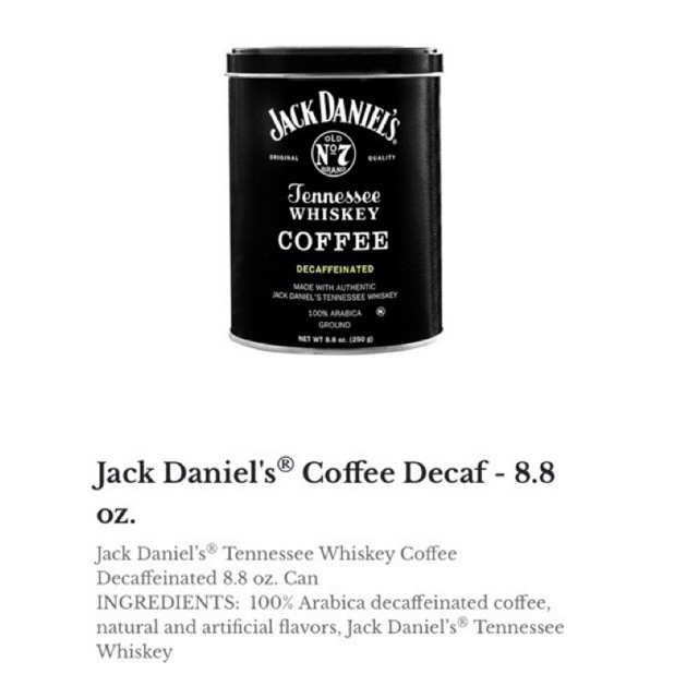 กาแฟ Jack Daniel’s Decaff