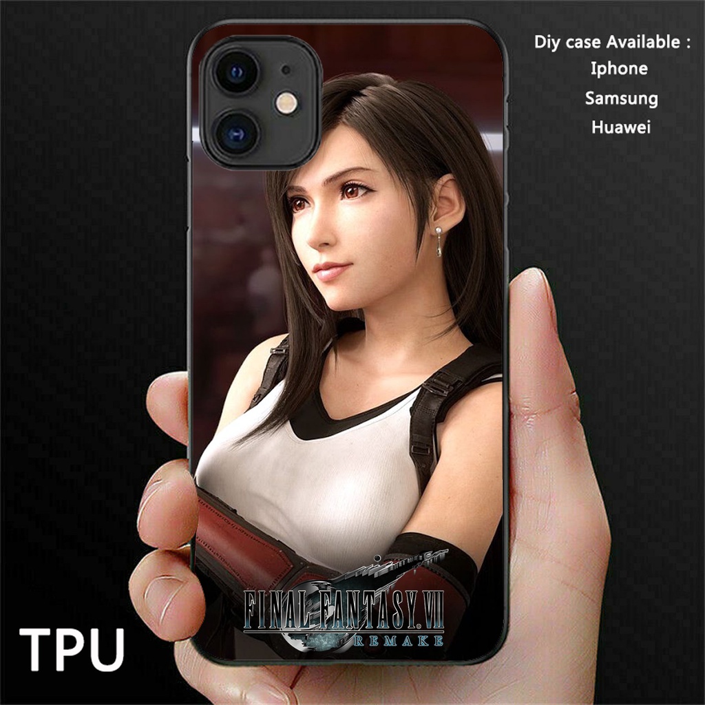 เคสโทรศัพท์มือถือ TPU ลาย Final Fantasy 7 Remake Tifa Vv1 Diy สําหรับ Iphone