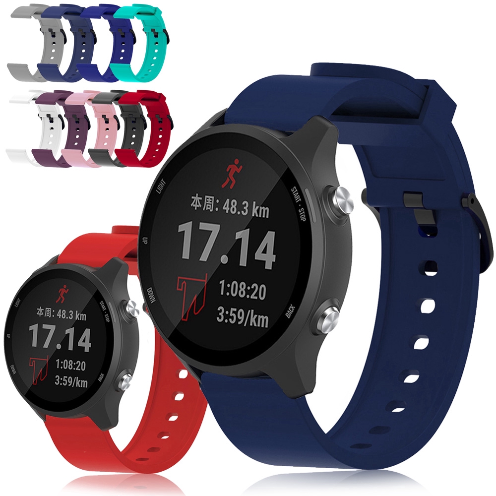 สายนาฬิกาข้อมือซิลิโคน garmin forerunner 245 245 m music 645 20 มม.