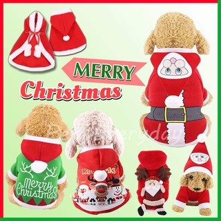 พร้อมส่ง🎄ชุดสัตว์เลี้ยง Christmas ซานต้า คอร์ส Santa เสื้อหมาคริสมาส ปีใหม่ เทศกาลสุดน่ารัก