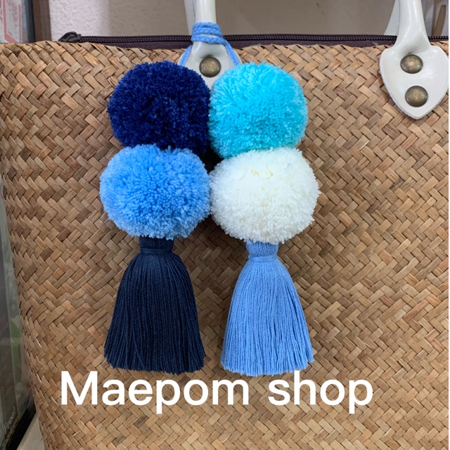 พู่ห้อยกระเป๋า ลูกปอมปอม4สี - รูปที่ 6