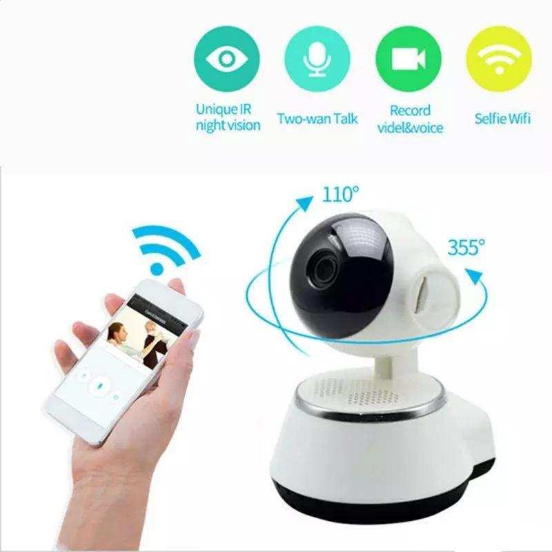 WiFi IP Security Camera กล้องวงจรปิดการเฝ้าระวัง Cam 720P HD IR Night Vision (แอป V380 PRO)