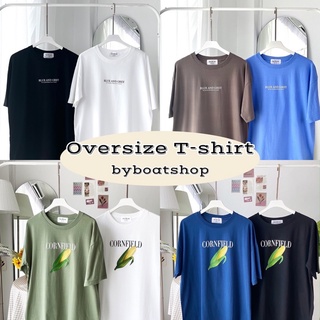 เสื้อยืด oversize ผ้าคอตคอน ใส่ได้ทั้งชาย-หญิง