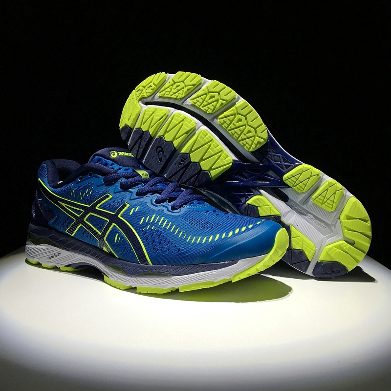 ต้นฉบับ GEL-KAYANO 23 ASICS รองเท้าวิ่งรองเท้ากีฬาสีน้ำเงิน เหลือง น้ำเงิน  T648N-4907 - panzhao.th - ThaiPick