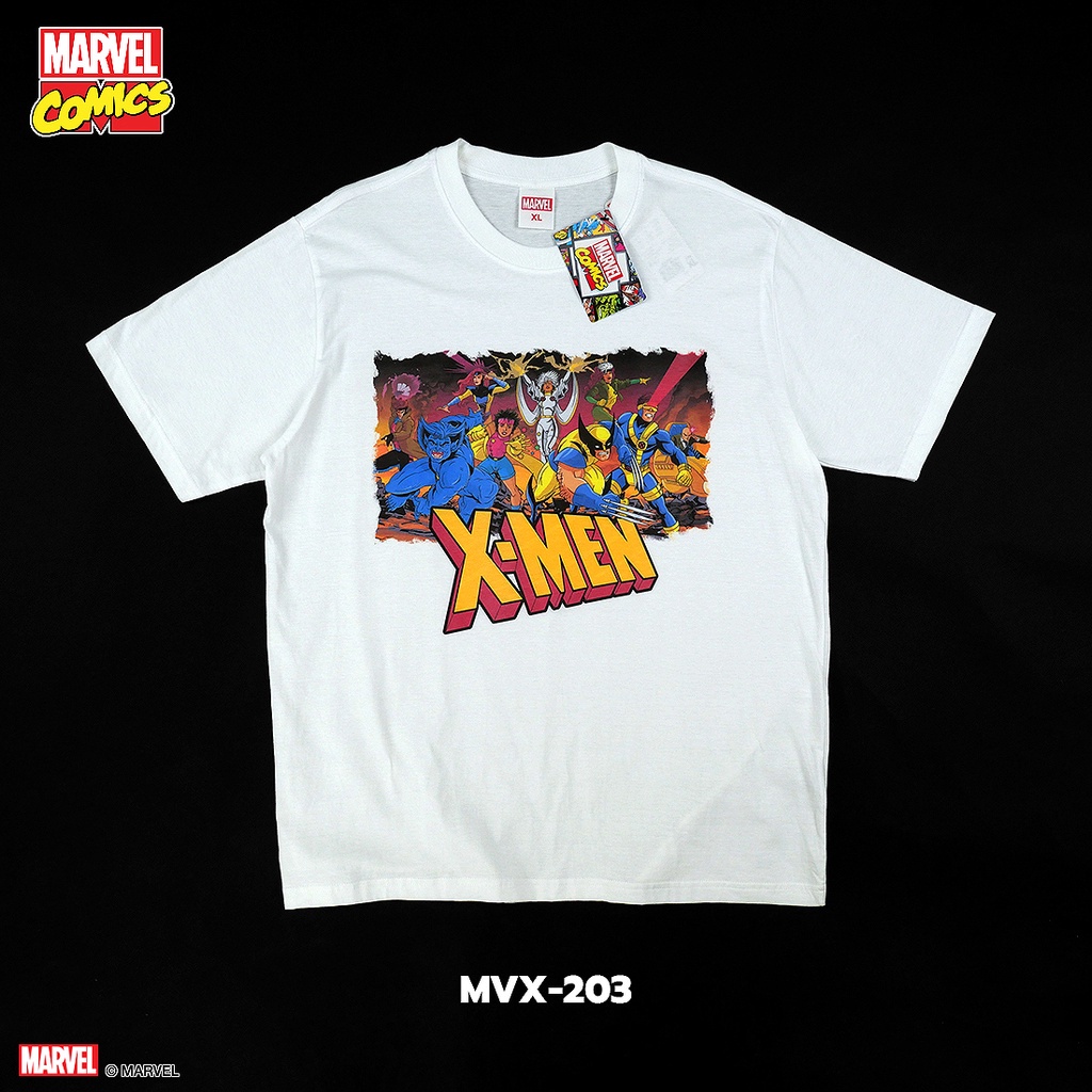 Power7Shop เสื้อยืดการ์ตูน มาร์เวล X-MEN ลิขสิทธ์แท้ MARVEL COMICS T-SHIRTS (MVX-203)