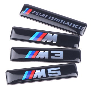 2x M M3 M5 สติกเกอร์ติดรถยนต์สติกเกอร์อลูมิเนียมสำหรับตกแต่งรถ BMW