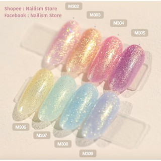 Wgomm ยาทาเล็บเจล รุ่น กลิตเตอร์เมอเมด (Mermaid Glitter รหัส M302-309)