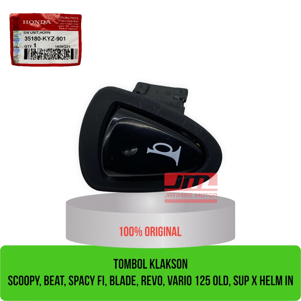 TOMBOL ปุ่มฮอร์นบีท spacy fi blade revo vario 125 old supra x 125 helm ใน 35180-KYZ-901