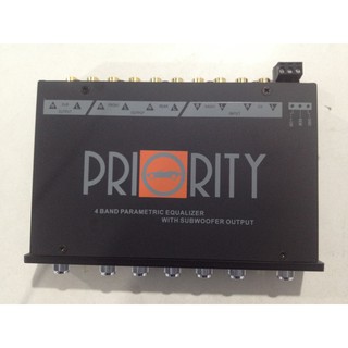 ปรี แอมป์รถยนต์ ตัวปรับเสียง Pre Amplifier PRIORITY PAR-885 4 Band parametric EQ