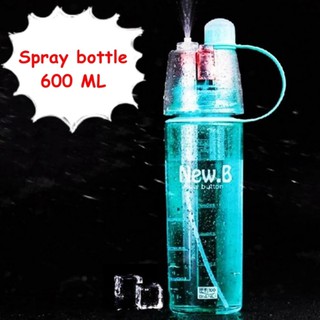 Spray Water Bottle Portable กระบอกน้ำสเปรย์พ่นสำหรับนักกีฬาเล่นกีฬากลางแจ้ง ใส่ได้ทั้งน้ำร้อน น้ำเย็น น้ำอุ่น