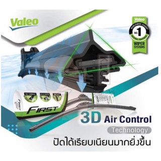 ใบปัดน้ำฝนก้านยาง Valeo (Flat Blade) รุ่นไหนใช้กี่นิ้วสอบถามได้เลยนะครับ