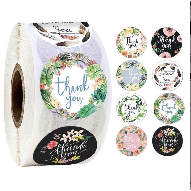 ขายคละลาย สติ๊กเกอร์ thank You5 ดวง 1 บาท