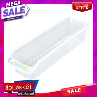 ถาดพลาสติกเหลี่ยม3.6"แคบลายดอกไม้ K-182 อุปกรณ์ใส่อาหาร PLASTIC BOX K-182 3.6" CLEAR