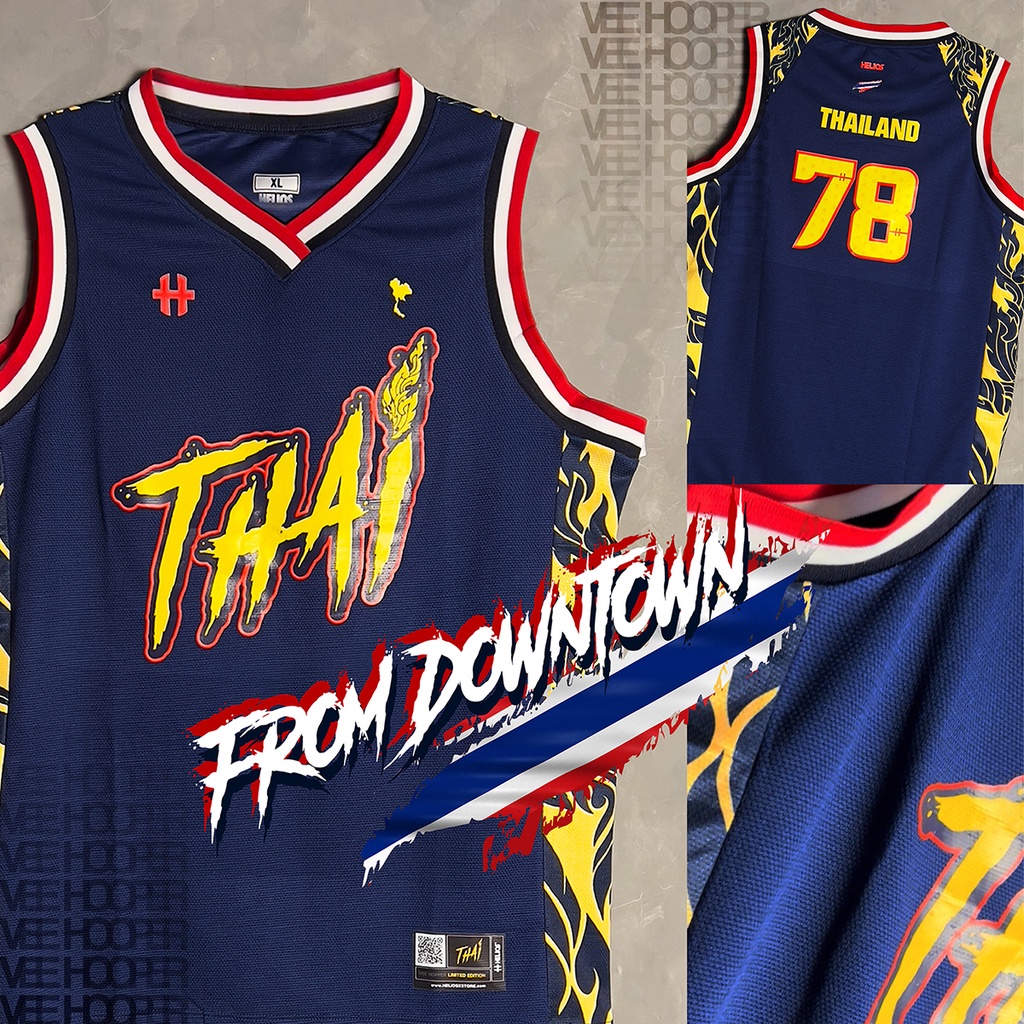 เสื้อบาสเก็ตบอล  กีฬา เสื้อฮิปฮอป  Helios Vee Hooper :  Thai Limited Edition
