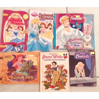 🌺 Disney Princess Book 🎉หนังสือการ์ตูนเข้าหญิงดิสนีย์6 เล่ม ภาษาอังกฤษ ภาพสวย อ่านง่าย 🎊ฝึกภาษาได้ดี ♥️เด็กผู้หญิงชอบมาก