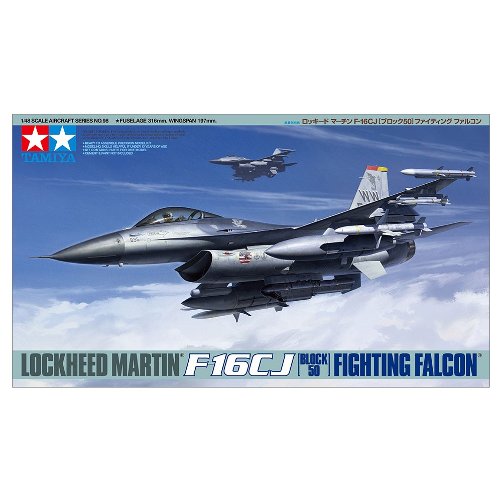 Tamiya 1/48 TA61098 F-16CJ LOCKHEED MARTIN FIGHTING FALCON