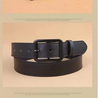 พร้อมส่ง‼️เข็มขัดหนังPU เรียบง่าย ทันสมัย ขนาด3.2cm หัวเหล็กแข็งแรง แฟชั่นชายและหญิง( P04 ）