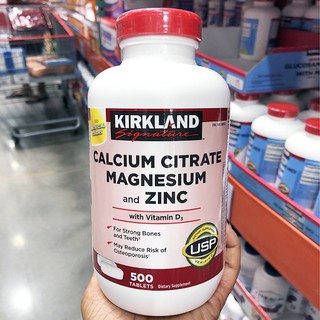 Kirkland Signature Calcium Citrate Magnesium and Zinc 500 Tablets (Exp.11/2025)