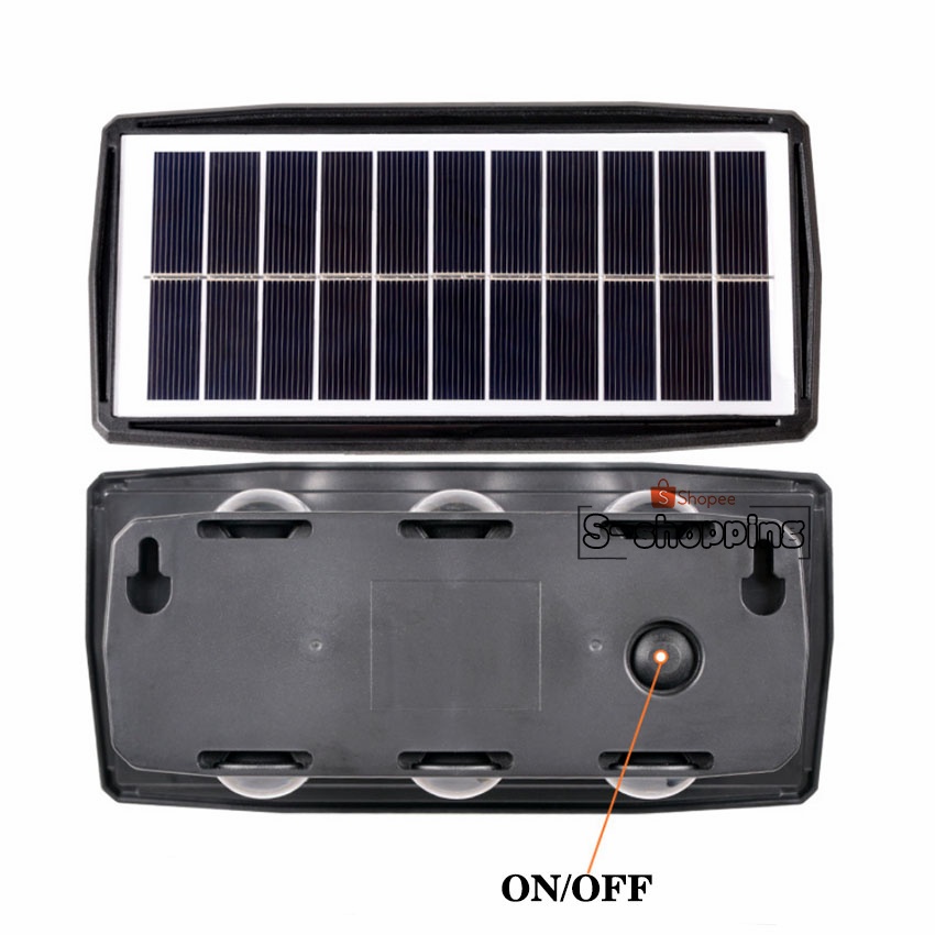 TOP TJ-6LED  6W โคมไฟตกแต่งบ้าง Solar light ติดผนัง ติดรั้วบ้าน เพิ่มความสวยงาม ราคา ถูกที่สุด ดีลบีเคเค แกลเลอรีภาพที่ 3