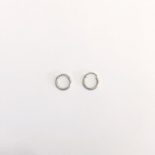 Silver hoop earrings